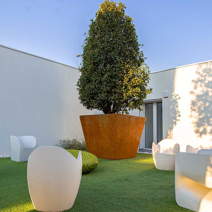 pot en corten